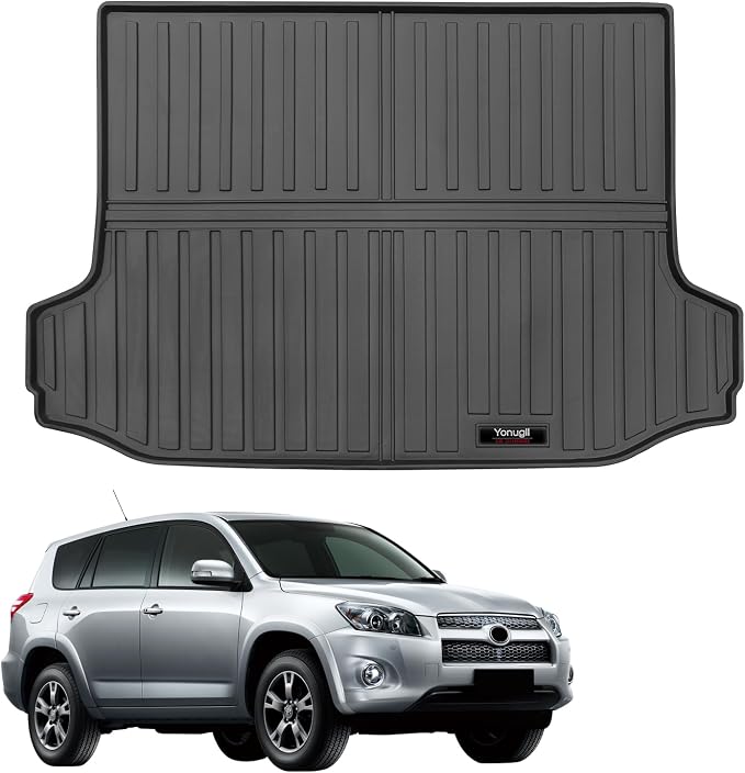 Custom for 2006-2012 Toyota RAV4 Cargo Mats Trunk Liner All Weather TPE Protection Mat (for 2006-2012 Toyota RAV4 Accessories) by Yonugli