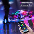 Dreamcolor Acrylic Car Interior Lights 18 in 1 RGB Car Ambient Lighting Kit APP Control Zoned Control System 252 Color Modes DIY 16 Million Colors Music Sound Active Neon Light Kits New Version - Image 5