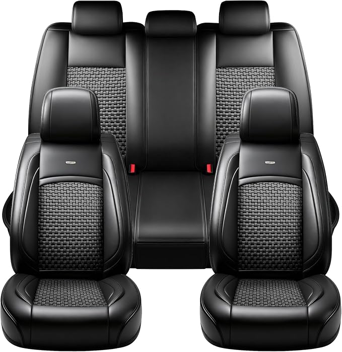 Fit 4Runner Car Seat Covers for Toyota 4Runner 2003-2026, Summer Ice Silk Breathable, Waterproof, All-Weather Automotive Seat Cushion Protector, Airbag Compatible (5 Seats, Black) - Image 9