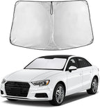 EcoNour Windshield Sunshade Compatible for Audi A3 2014-2018 2019 2020 | Sun Visor for Front Windshield & Window Sun Shade Cover, UV Heat Blocker & Protector, Car Accessories by EcoNour