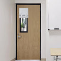 RYB HOME Front Door Window Covering Tie Up Small Sidelight Curtain Blackout | No Drill, Privacy Office Classroom Door Window Shade, Adhesive Rv Travel Curtains Portable,W12 x L40, Brown, 1 Panel by RYBHOME