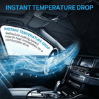 Car Sun Shade Umbrella, UV Heat Protector Front Window Sun Shield Cover Keep Interior Cool, Foldable Auto Windshield Sunshade Protect Car from Sun Heat Damage, Universal for Vehicles - Image 3
