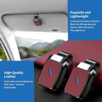 1 Pack Car Sunglass Holder Fits for BMW X3 X5 X7 X1 iX X6 X2 X4 | for BMW 4 3 5 7 2 8 Series Z4 XM, Car Visor Glasses Holder Durable Sunglass Holder Clip Car Interior Accessories (Red) - Image 4