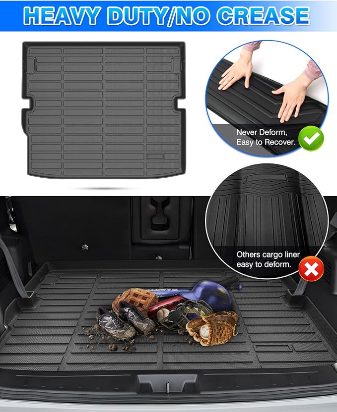 Cartist Cargo Liner for Mitsubishi Outlander PHEV 2023 2024 2025 2026, All Weather Cargo Mat for Outlander Accessories, Heavy Duty Car Mats, Car Accessories - Image 5