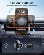 Miracase Car Phone Holder for Magsafe [Super Strong Magnets] Magnetic Phone Holders for Your Car, 360°Adjustable Air Vent Hands Free Cell Phone Mount Cradle (Matte Black, Regular) - Image 5
