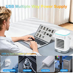 Portable Air Conditioners, 900ML Mini Portable AC,Mini Air Conditioner Fan | 4 Speeds Portable Cooler Fan for Desk, Home, Office, Bedroom, Camping Car - Image 4
