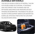 Car Cup Holder Expander, Adjustable Vehicle Energy Drink Holder Insert with Adaptive Clamping Arm Automotive Cups Holders Adapter for Car Slim Cans, Bottle Water Cups, Adhesive Drink Storage Rack - Image 3