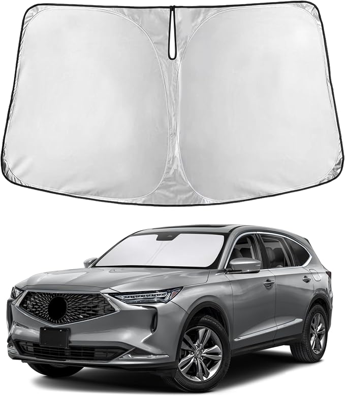 EcoNour Windshield Sunshade Compatible for Acura MDX 2021-2024 2025 2026 | Sun Visor for Front Windshield & Window Sun Shade Cover, UV Heat Blocker & Protector, Car Accessories by EcoNour