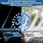 BKSAI 100% Blackout Window Cover, Portable Magnetic Black Out Curtains for Window, Black Out Shades No Drill Cuttable Blackout Blinds for Bedroom, RV, Nursery, Media Room, 79x57 inch, 2Pack - Image 4