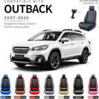 for Subaru Outback 2007-2026 Car Seat Covers, Full Set, Blue | Luxury Full Coverage Leather Seat Protectors, Waterproof Breathable, Non-Slip, Easy to Install, Airbag Compatible, All-Season - Image 4