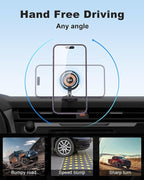 ZBF Magnetic Wireless Car Mount Charger, 15W Fast Charging for MagSafe Car Mount,Magnetic Car Phone Holder Mount, Car Cell Phone Holder Fit iPhone 17 16 15 14 13 12 All Smartphones - Image 6
