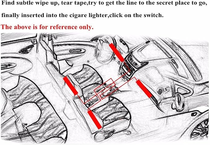 Car LED Strip Light,Uniwit 4 Pieces DC 12V 72 LED Multicolor Car Interior Music Light LED Underdash Lighting Kit with Sound Active Function and Wireless Remote Control Including Car Charger - Image 8