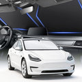 SINGARO Car Windshield Sun Shade, Foldable Reflective Sun Shade for Car Windshield, Compatible with Tesla Model Y Model 3 2016~2025 by SINGARO