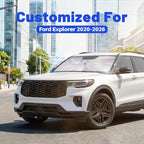Car Windshield Sun Shade Umbrella for Ford Explorer 2020-2026, 1:1 Fit | [Reflective Coated Fabric] Car Shades Sun Visor Keep Car Cool and Protects Interior, Sunshade Umbrella for Front Window - Image 2