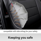 Faux Leather Seat Covers for 2022-2026 Toyota Corolla Cross,Non-Hybrid | Full Set Suv Seat Cushion for Corolla Cross L/XLE/LE,Luxury Waterproof Car Seat Protector,Factory Look,Black - Image 8
