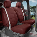 Full Set Car Seat Covers for Honda Odyssey 2011-2017,7-Seater,Faux Leather | for LX Only,2nd Row Captain Seats,Luxury Waterproof Seat Protector,Fit Like A Glove(Wine Red) - Image 4