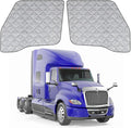 2 Pcs Side Window Sun Shade for International LT MV 18-26 | Fits Lonestar Semi Truck Day Cab & Sleeper, 6-Layer 210T Reflective Heat Blocker, Blackout Privacy Cover, Foldable by Federedevo