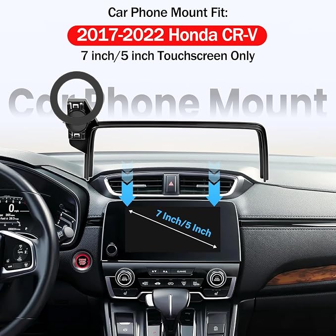 Car Phone Mount for Honda CR-V 2017-2022, Fits 5/7-Inch Touchscreen Only, for MagSafe Magnetic Car Phone Holder Screen Fixed Clip, Honda CR-V Accessories - Image 2