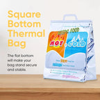 Superio Hot and Cold Insulated Bags for Food Delivery, Grocery Shopping Bags, Food Storage for Hot and Frozen Food for Travel, Disposable Cooler Bag, Reinforced Thermal Lunch Bag (72, 13"x7"x15.5") - Image 2