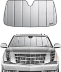 Pigenius Windshield Sunshade for Chevy Tahoe/Suburban & GMC Yukon 2015-2020, Also Fits Cadillac Escalade, Premium Grey Leather Finish by Pigenius