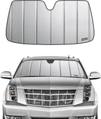 Pigenius Windshield Sunshade for Chevy Tahoe/Suburban & GMC Yukon 2015-2020, Also Fits Cadillac Escalade, Premium Grey Leather Finish by Pigenius