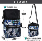 PetAmi Dog Treat Pouch, Pet Treat Pouch for Training, Dog Walking Bag Holder for Kibbles, Pet Food Toy, Dog Trainer Essentials Supplies, Poop Bag Dispenser, 3 Ways to Wear (Camo Blue) - Image 6