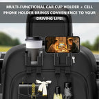 OFBAND 2PCS Multifunctional Car Cup Holder + Car Phone Holder + Car Purse Hook,Hanging Back Seat Car Organizer with Headrest Hooks,Universal Car Organizer Car Accessories Interior - Image 6
