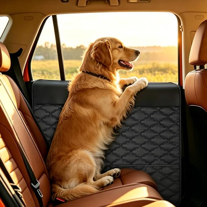 Dog Car Door Protectors, 2-Pack Covers for Trucks & Large SUVs | 20% Larger, Extra-Thick Waterproof Door Panel Covers Help Protect Vehicle Doors from Dog Scratches, Dirt, Drool and Moisture. by Unknown