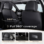 Coverado Nappa Leather Car Seat Covers Front Set, Luxury Waterproof Seat Protectors, Airbag Compatible Anti‑Slip Auto Seat Covers, Universal Fit for Most Cars SUVs Trucks Pickup Vehicles - Image 4