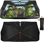 Funny Pickle Car Windshield Sunshade Umbrella Funny Pickle Sun Shade for Car Windshield Umbrella Upgraded Sunshades Blocks UV & Heat Front Window Shades for SUV Sedan Auto by Unknown