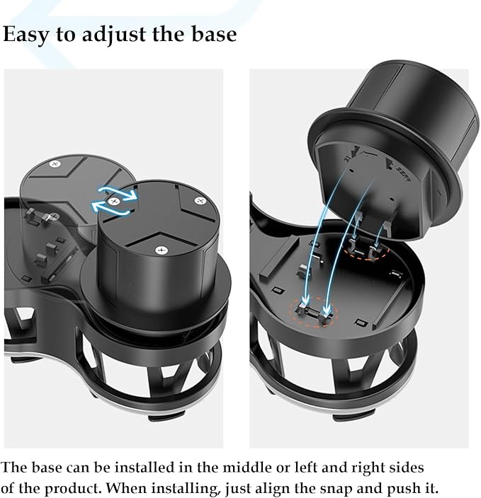 Adjustable Car Cup Holder Expander with Cup Diameter Less Than 2.55inches-fit cola Drink Cups Holder,2 in 1 cupholder for Coffee Cup Holder. (BJ-2390) - Image 8