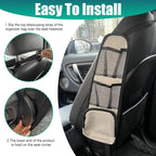 2PCS Car Seat Storage Hanging Bag, Car Seat Side Organizer, Multifunctional Cars Mesh Net Pocket, Multi-Pocket Seats Side Storage Interior Accessories Universal for Car SUV (Ivory White, 2PCS) - Image 7