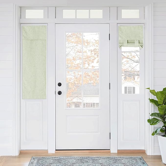 RYB HOME Classroom Door Window Cover, 100% Blackout Shades for Classroom Windows and Doors Cover Lockdown Shades Blocks Views, W 8 x L 36 inch, Light Sage, 1 Panel - Image 8