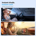 2026 Upgraded Windshield Sun Shade Umbrella for Toyota Tacoma [Precision Custom Fit, Superior UV & Heat Block] Cooling Tech Fabric, Durable Foldable with Storage Bag, Fits 2000-2026 - Image 3