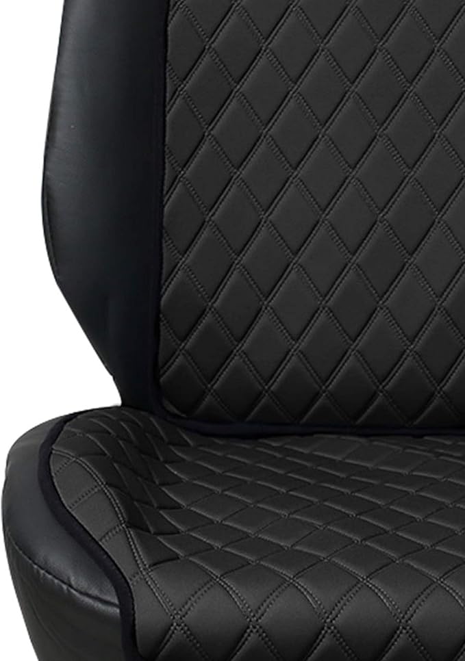 FH Group Car Seat Cushion – Neosupreme Single Front Seat Cover with Front Pockets, Airbag Compatible, Universal Fit Car Seat Cushion for Driver or Passenger Seat, SUV, Truck, Sedan & Van – Black - Image 3