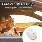 Ducks Car Visor Accessories Magnetic Leather Sunglasses Holder | Ticket Card Clip Sunglasses Mount,Cars Visor Accessories Gadgets Duck Auto Decor,Ducks Gifts for Women,Men,Mom - Image 3