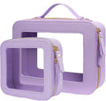 Clear Makeup Bag Small, TSA Approved Portable Toiletry Bag with Zipper Cosmetic Travel Bag Makeup Organizer Case Mini Makeup Pouch for Purse Car Organizer Bag for Women Men by FFpaw