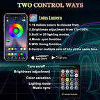 DEHERANE Interior Car LED Strip Lights, APP& RF Remote Control | 6 in 1 Car Ambient Lighting Kit with 315 inches Integrated Fiber Optic, 16 Million Colors Car LED Lights, Sync to Music - Image 3