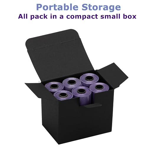 Ginsco 0.8 Gallons Disposable Trash Bags for Mini Car Trash Can, Portable Small Car Garbage Bags, Cars Accessories, Mini Trash Bags, Plastic Trash Bag for Cars/Home/Office (6 Rolls/90 Counts) Purple - Image 3