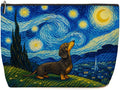 Starry Sky Dachshund Makeup Bag Cute Dog Cosmetic Bag Gifts for Women 02 | Durable Travel Organizer Pouch for Women, Outdoor Portable Toiletry Bag, Christmas Birthday Gift for Mom Friend, Dog lovers by Lovdazzles