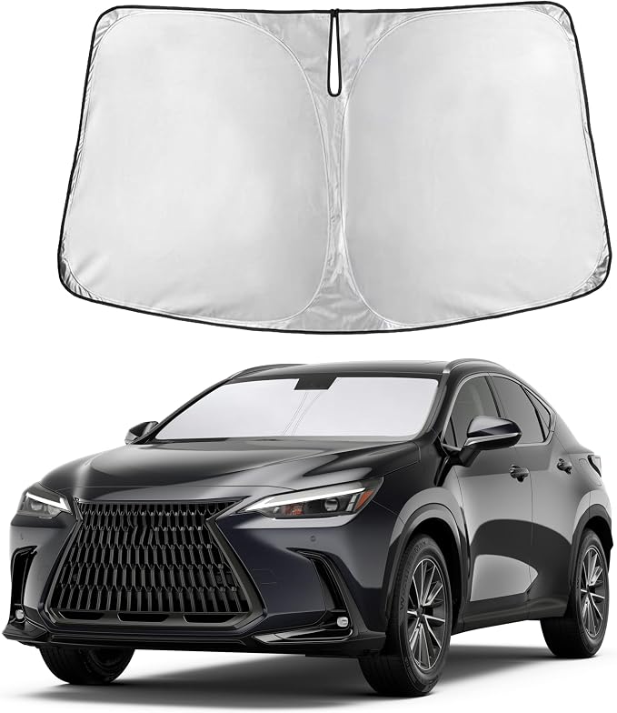 Autovir Windshield Sun Shade Fit for 2022-2024 2025 2026 Lexus X | Sunshade, Front Car Window Shades Sun Visor, Blocks UV Rays & Heat, Car Accessories by Autovir