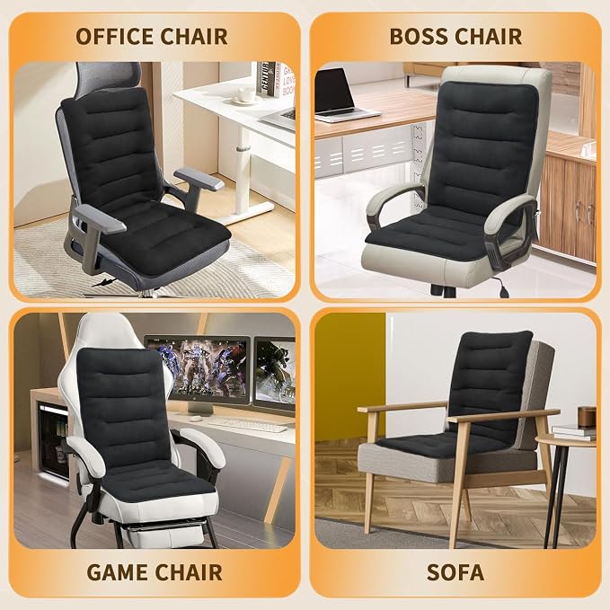 Heated Seat Cushion for Office Chair - Thick and Soft Warm Seat Cover in Winter- Easy Controller to Relieve Fatigue - Comfortable Heating Pad with Power Adapter for Home Etc. - Image 5