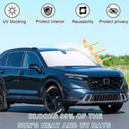 Windshield Sun Shade for Honda CRV 2023-2025 2026, Premium 310T Reflective Polyester UV Blocker, Lightweight Foldable Sun Visor with Storage Pouch - Image 6