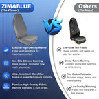 ZIMABLUE 1PC Waterproof Towel Car Seat Cover - 525g Heavy Duty 3-Layer Microfiber Sweat Protector for Bucket Seats - Non-Slip Machine Washable Universal Fit for Gym, Yoga, Beach, Pets & Outdoors-Gray - Image 6