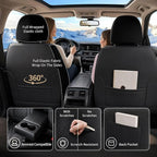 for Subaru Forester 2009-2026 Car Seat Covers, Full Set, Black | Luxury Full Coverage Leather Seat Protectors, Waterproof Breathable, Non-Slip, Easy to Install, Airbag Compatible, All-Season - Image 7