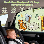 New 4 Pcs Car Side Window Shades,Baby Car Window Covers,Privacy Curtains,Block Light, Insulate Against Heat, and Shield Against Ultraviolet Rays,Easy Installation for Any Household Vehicle - Image 4