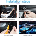 16FT EL Wire Strip Lights, USB Car Neon Trim, Sewing Edge, Purple | USB-powered operation, sewing-edge design, fuse protection, interior ambient lighting use, cut-to-length construction - Image 4