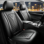 for Subaru Impreza 2012-2026 Car Seat Covers, Full Set, Black | Luxury Full Coverage Leather Seat Protectors, Waterproof Breathable, Non-Slip, Easy to Install, Airbag Compatible, All-Season by Unknown