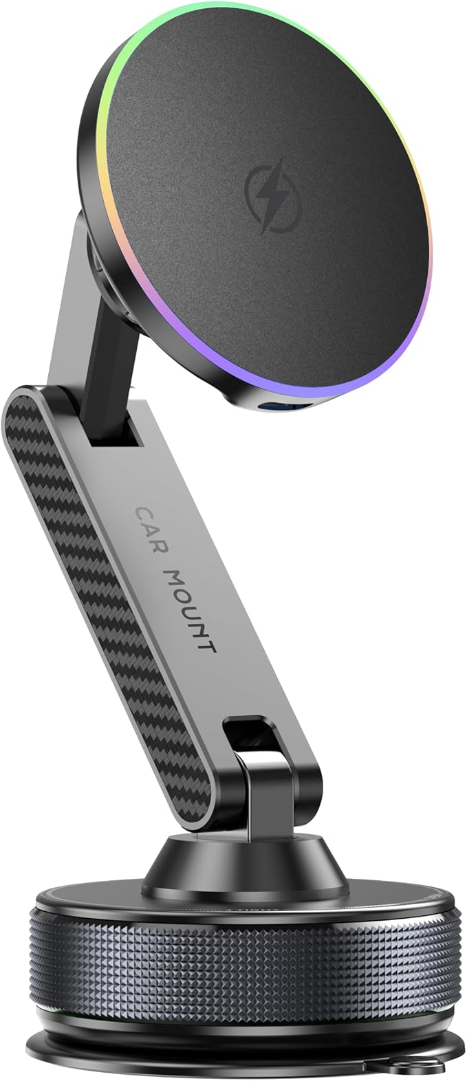 15W Magsafe Car Phone Mount Charger,Vacuum Car Phone Holder Charger,360° Adjustable Magnetic Cell Phone Holders for Car,Wireless Charging Mount for iPhone 17-12 Pro Max Plus Car Accessories by Unknown