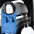 Backseat Car Organizer with Upgraded Foldable Tray Table, Oxford Cloth Car Seat Back Storage Organizer, Tablet Tray and Seat Protector Kick Mat, Includes 2 Hooks - Image 4